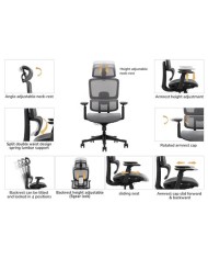 SILLA OFICINA GAMA SENIOR SE1400 CROMAD