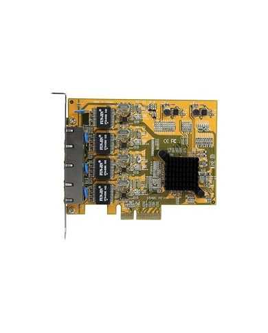 TARJETA DE RED STARTECH PCIE ETHERNET 4 PUERTOS GIGABIT