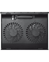 SOPORTE + VENTILADOR NOTEBOOK TRUST HASTA 17.4 BLACK