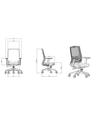 SILLA OFICINA GAMA SENIOR SE2000 CROMAD