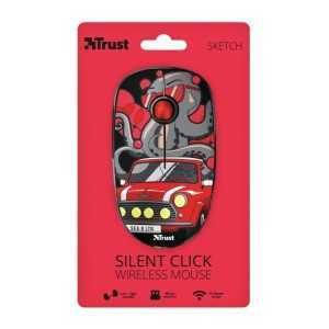 RATON TRUST SKETCH SILENT CLICK WIRELESS RED