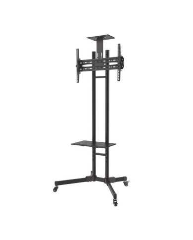 SOPORTE TV MONITOR AISENS SUELO CON RUEDAS 37-70 50KG BLACK