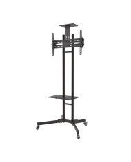 SOPORTE TV MONITOR AISENS SUELO CON RUEDAS 37-70 50KG BLACK