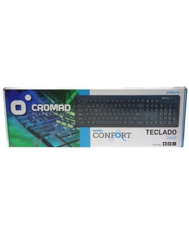 TECLADO CONFORT G660 GRIS CROMAD
