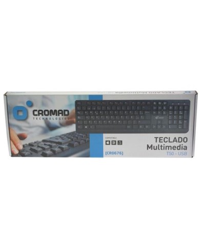 TECLADO MULTIMEDIA T50 USB CROMAD