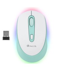 RATON INALAMBRICO BLUETOOTH RECARGABLE 2400 DPI VERDE MENTA NGS