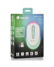 RATON INALAMBRICO BLUETOOTH RECARGABLE 2400 DPI VERDE MENTA NGS