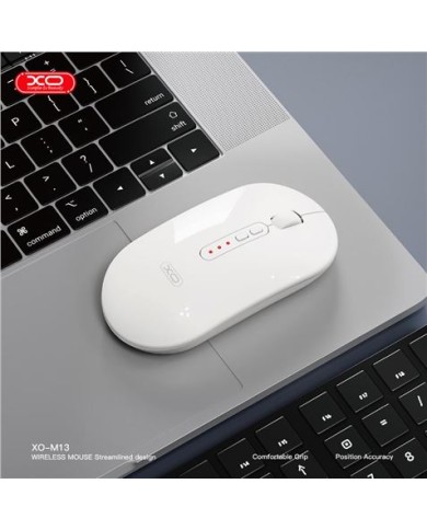 RATON INALAMBRICO WIRELESS / BLUETOOTH 1600DPI BLANCO M13 XO