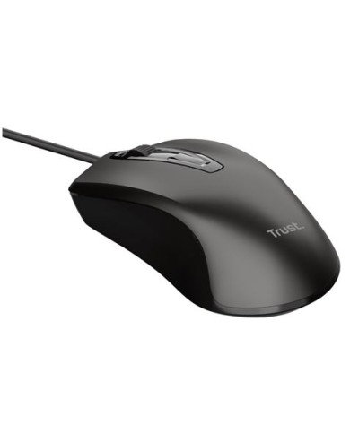 RATON OPTICO BASICS 3 BOTONES NEGRO 1200 DPI TRUST