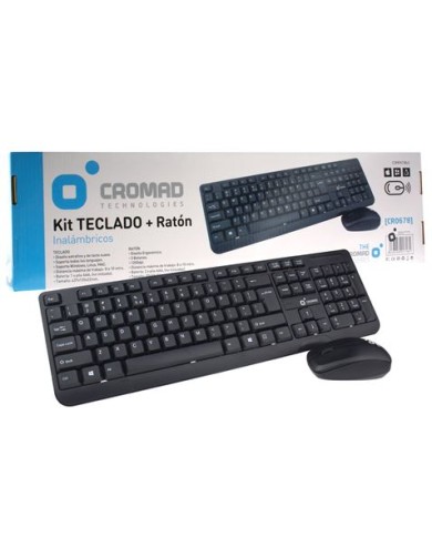 KIT TECLADO + RATÓN INALÁMBRICOS CROMAD