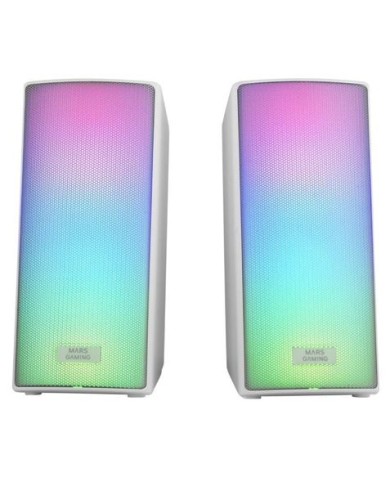 ALTAVOCES BLUETOOTH MSRGB2W 15W BLANCOS MARS GAMING