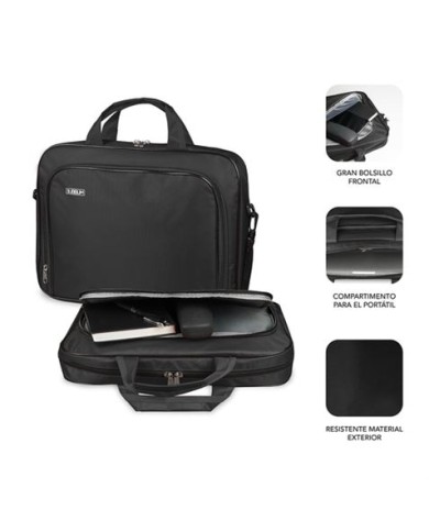 MALETIN PORTATIL SUBBLIM OXFORD 15.4- 16 NEGRO