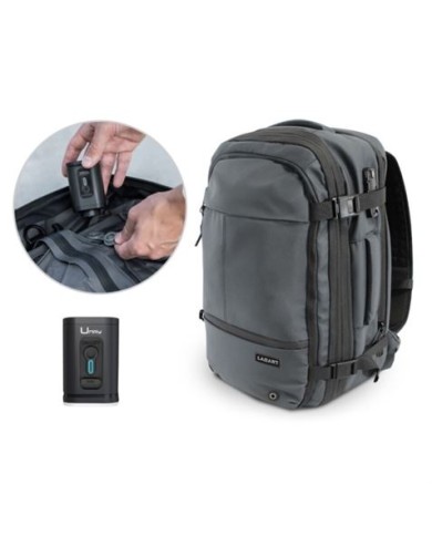 MOCHILA 20 LITROS EXTENSIBLE A 42 LITROS GRIS Y SISTEMA DE VACIO