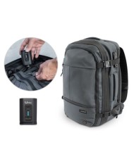 MOCHILA 20 LITROS EXTENSIBLE A 42 LITROS GRIS Y SISTEMA DE VACIO