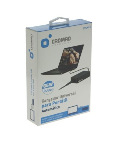 CARGADOR UNIVERSAL AUTOMÁTICO 65W CROMAD
