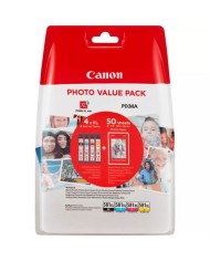 PACK 4 CARTUCHOS + 5 HOJAS PAPEL FOTOGRAFICO CLI581XL CANON