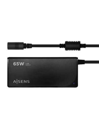 CARGADOR PORTATIL AISENS 65W AUTOMATICO + 9 CONECTORES + USB-A