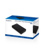CAJA DISCO EXTERNO SATA 3.5 USB 3.2 NEGRO EWENT