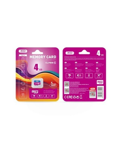 TARJETA MEMORIA MICRO SD 4GB CLASE 10 XO