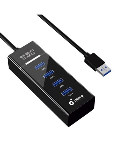 HUB USB 2.0 4 PUERTOS CROMAD