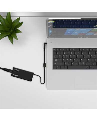 CARGADOR PORTATIL AISENS 65W AUTOMATICO + 9 CONECTORES + USB-A