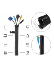 ESCONDE CABLES DE NEOPRENO CON CREMALLERA CROMAD