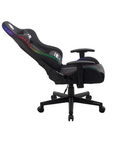 SILLA GAMING RGB SERIE FENRIR NEGRA CROMAD