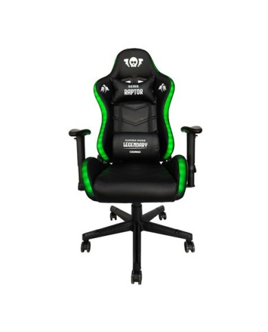 SILLA GAMING RGB SERIE RAPTOR LEGENDARY NEGRA CROMAD