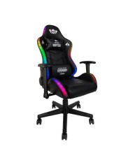 SILLA GAMING RGB SERIE RAPTOR LEGENDARY NEGRA CROMAD