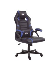 SILLA GAMING SERIE NITRO NEGRO/AZUL CROMAD
