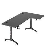 MESA GAMING PRO1300 FIBRA CARBONO | L DERECHA | ALFOMBRILLA 80X30CM | MUVIP