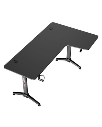 MESA GAMING PRO1300 FIBRA CARBONO | L DERECHA | ALFOMBRILLA 80X30CM | MUVIP