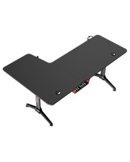 MESA GAMING PRO1300 FIBRA CARBONO | L DERECHA | ALFOMBRILLA 80X30CM | MUVIP