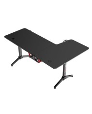 MESA GAMING PRO1300 FIBRA CARBONO | L IZQUIERDA | ALFOMBRILLA 80X30CM | MUV