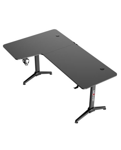 MESA GAMING PRO1300 FIBRA CARBONO | L IZQUIERDA | ALFOMBRILLA 80X30CM | MUV