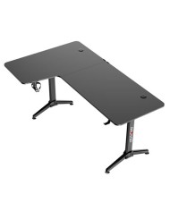 MESA GAMING PRO1300 FIBRA CARBONO | L IZQUIERDA | ALFOMBRILLA 80X30CM | MUV