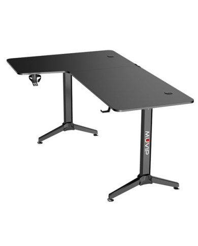 MESA GAMING PRO1300 FIBRA CARBONO | L IZQUIERDA | ALFOMBRILLA 80X30CM | MUV