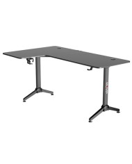 MESA GAMING PRO1300 FIBRA CARBONO | L IZQUIERDA | ALFOMBRILLA 80X30CM | MUV