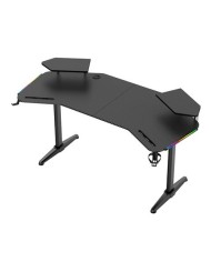 MESA GAMING PRO1500 XL FIBRA CARBONO | LUZ RGB SOUND MUVIP