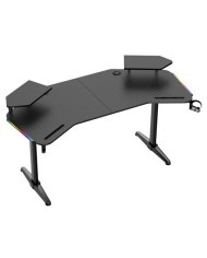 MESA GAMING PRO1500 XL FIBRA CARBONO | LUZ RGB SOUND MUVIP