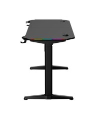 MESA GAMING PRO1600 XL MOTORIZADA FIBRA CARBONO | LUZ RGB SOUND MUVIP