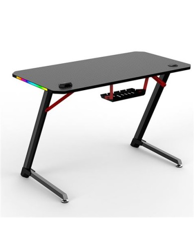 MESA GAMING PRO1700 FIBRA CARBONO LUZ RGB MUVIP