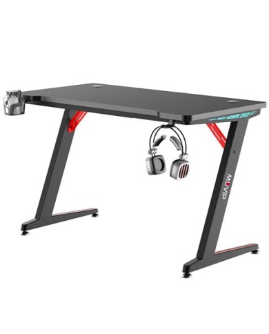 MESA GAMING PRO300 FIBRA CARBONO LUZ RGB MUVIP