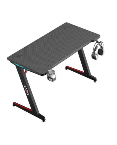 MESA GAMING PRO300 FIBRA CARBONO LUZ RGB MUVIP