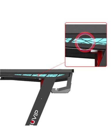 MESA GAMING PRO300 FIBRA CARBONO LUZ RGB MUVIP