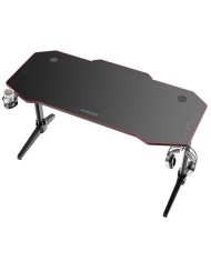 MESA GAMING PRO800 XL FIBRA CARBONO | LUZ RGB | ALFOMBRILLA 140CM MUVIP