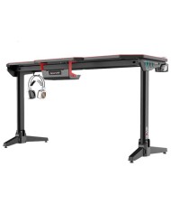 MESA GAMING PRO800 XL FIBRA CARBONO | LUZ RGB | ALFOMBRILLA 140CM MUVIP