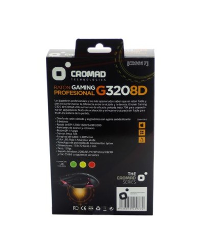 RATON GAMING G320 8D PROFESIONAL CROMAD
