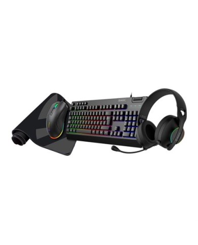 KIT GAMING 4 EN 1 | TECLADO | RATON | ALFOMBRILLA | AURICULARES UK594008