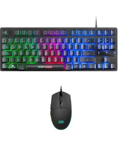 KIT TECLADO + RATÓN GAMING MARS GAMING MCPTKLES
